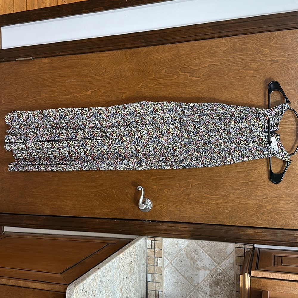 Floral jumpsuit from LOFT, multicolor - size 8